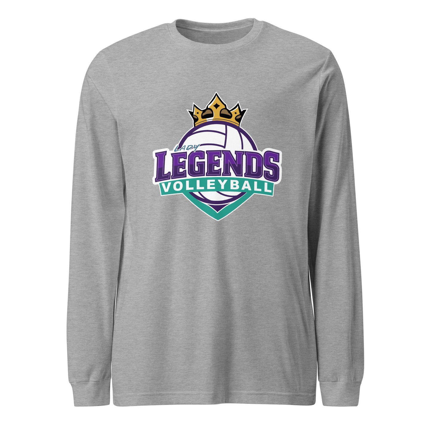 Performance | Long Sleeve Tee | Lady Legends Volleyball | Crown Logo