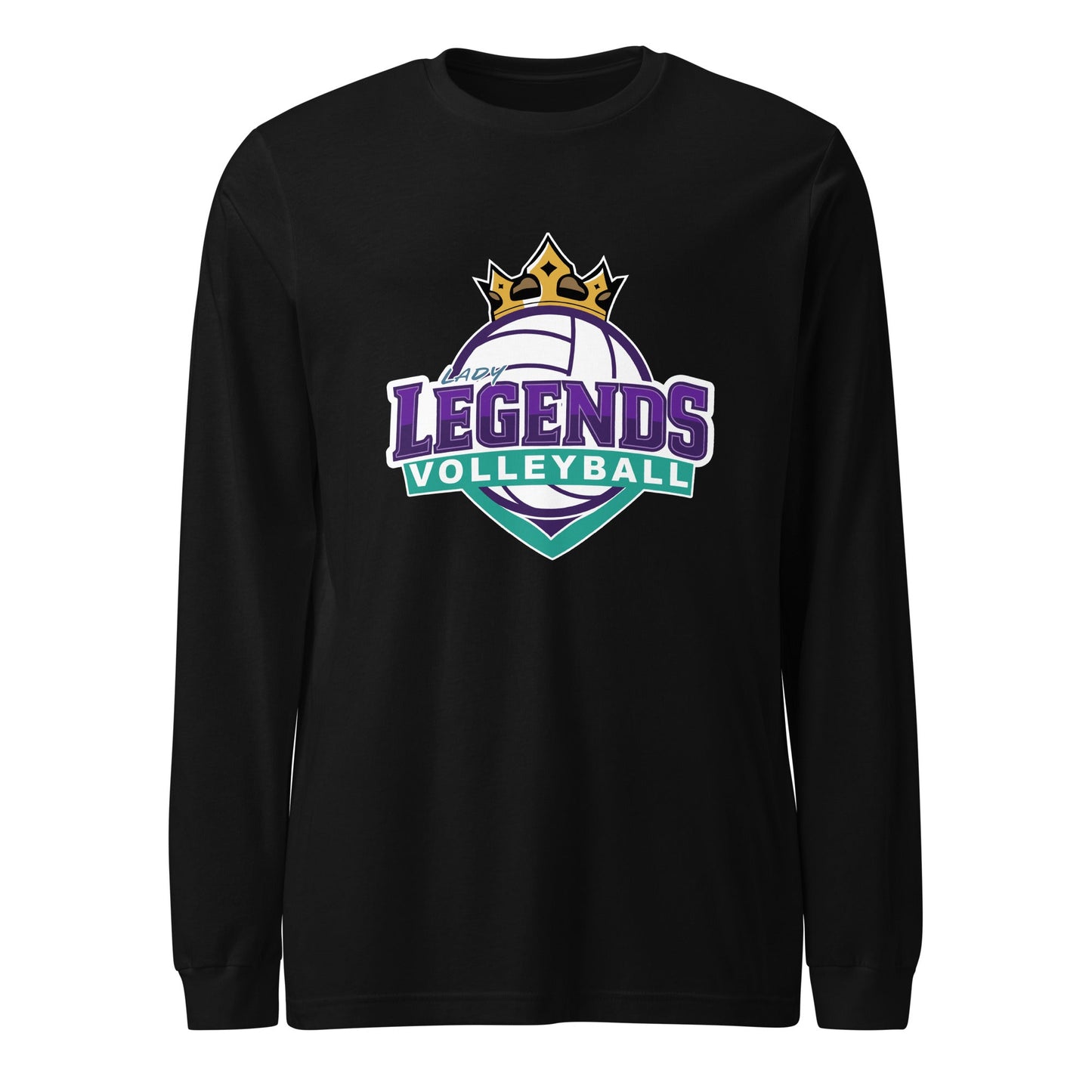 Performance | Long Sleeve Tee | Lady Legends Volleyball | Crown Logo