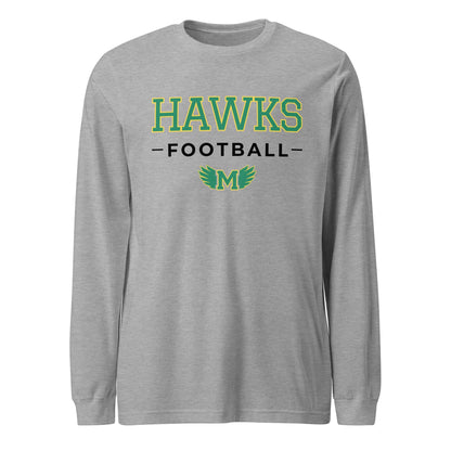 Performance | Long Sleeve Tee | Lake Minneola Hawks Football | Mark Logo