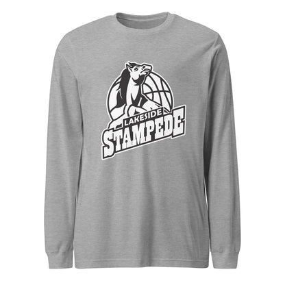 Performance | Long Sleeve Tee | Lakeside Stampede | Basketball Mascot Logo