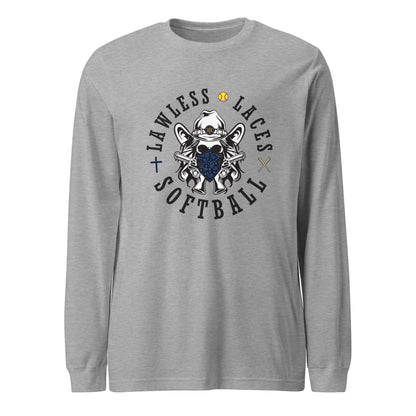 Performance | Long Sleeve Tee | Lawless Laces Softball | Bandana Mascot Logo