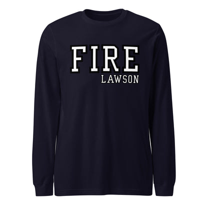 Performance | Long Sleeve Tee | Lawson Fire Department | Script Logo