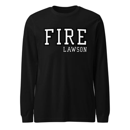 Performance | Long Sleeve Tee | Lawson Fire Department | Script Logo