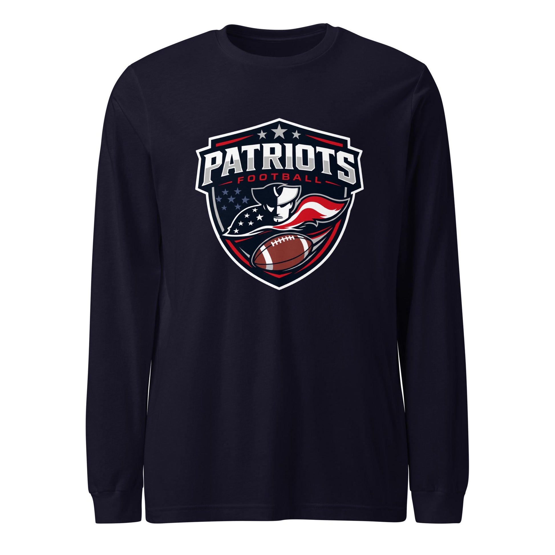 Performance | Long Sleeve Tee | LFMS Athletics | Patriots Football Logo