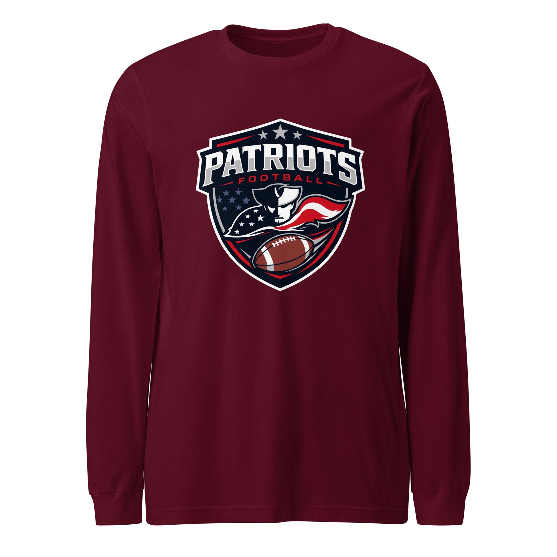 Performance | Long Sleeve Tee | LFMS Athletics | Patriots Football Logo