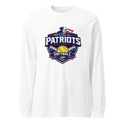 Performance | Long Sleeve Tee | LFMS Athletics | Patriots Softball Logo