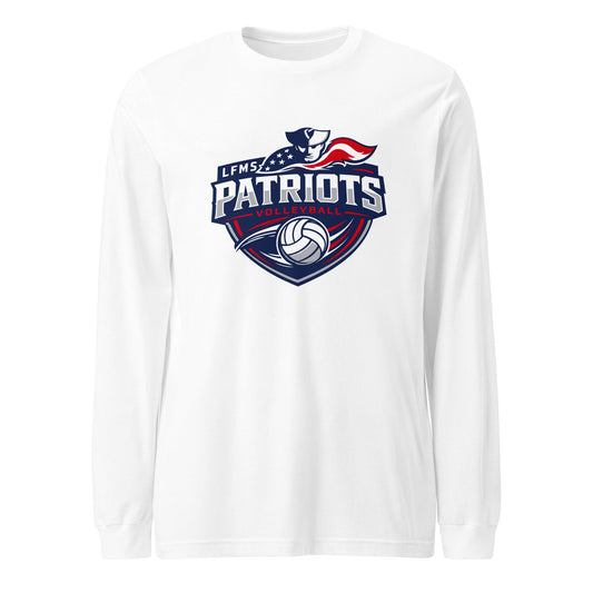 Performance | Long Sleeve Tee | LFMS Athletics | Patriots Volleyball Logo