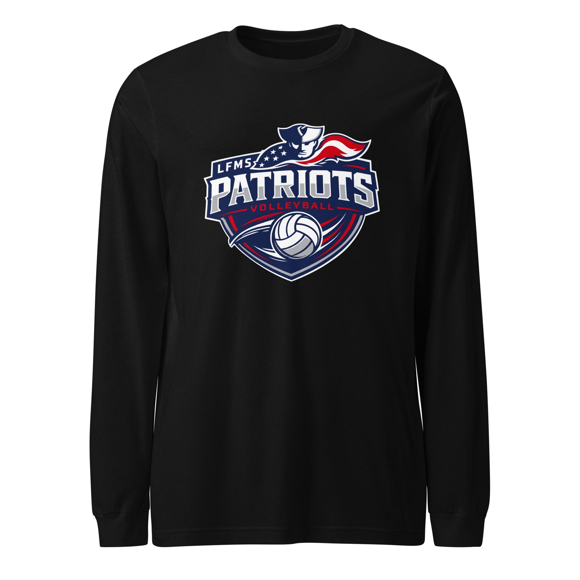 Performance | Long Sleeve Tee | LFMS Athletics | Patriots Volleyball Logo