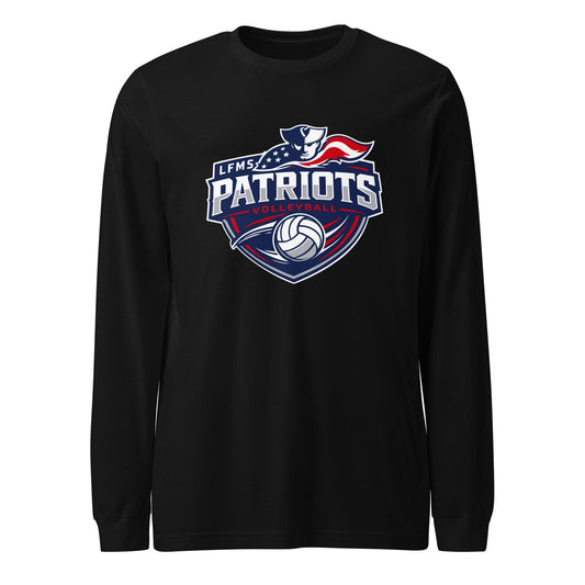Performance | Long Sleeve Tee | LFMS Athletics | Patriots Volleyball Logo