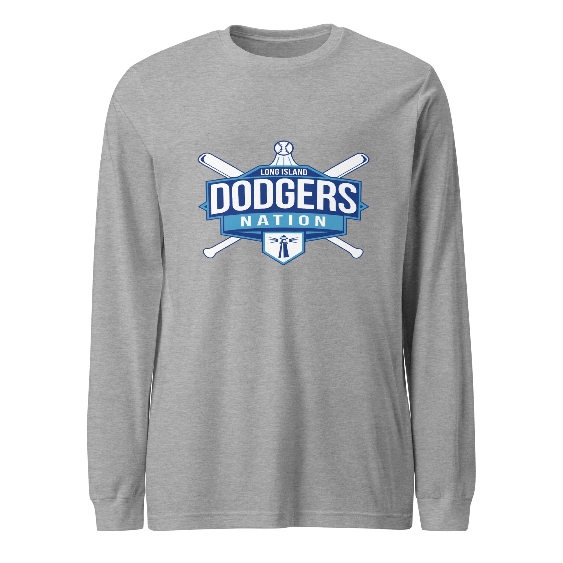 Performance | Long Sleeve Tee | LI Dodgers Nation | Varsity Crest Logo