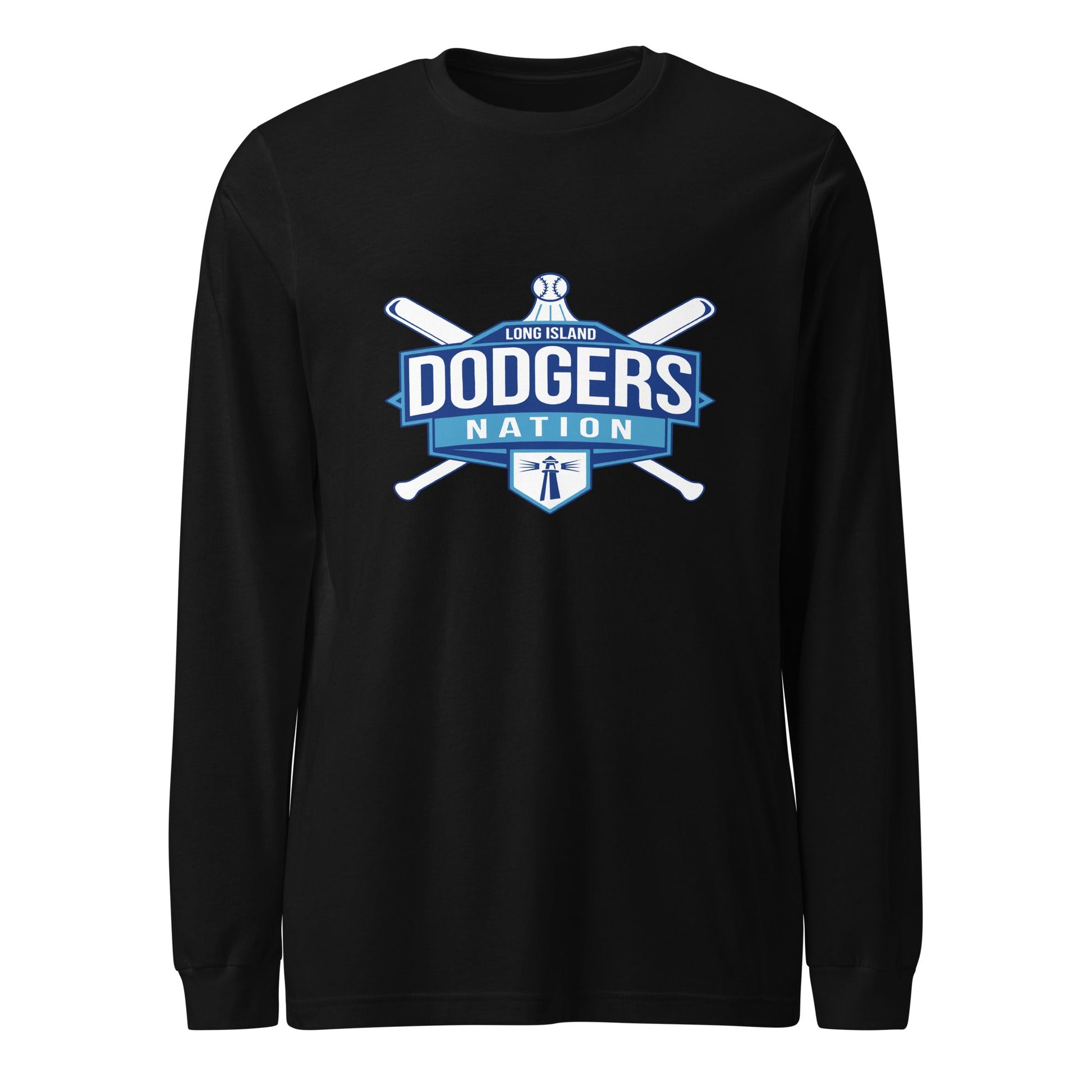 Performance | Long Sleeve Tee | LI Dodgers Nation | Varsity Crest Logo