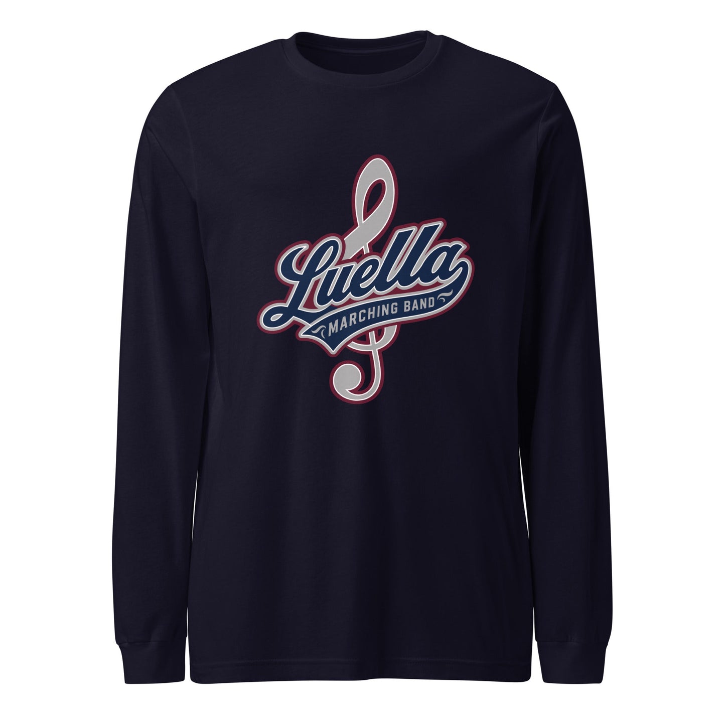 Performance | Long Sleeve Tee | Luella High School Marching Band | Crest Logo
