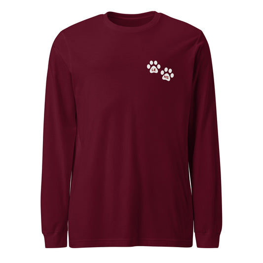 Performance | Long Sleeve Tee | Lynn English Cheerleading | Paws Logo