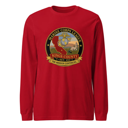 Performance | Long Sleeve Tee | Marine Corps League kings County Det 455 | Shield Logo