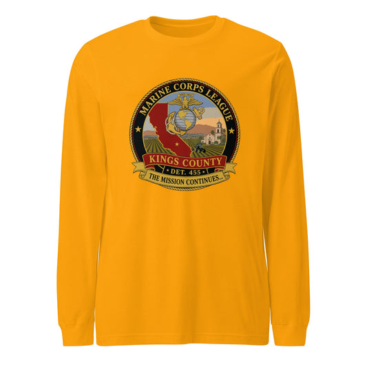 Performance | Long Sleeve Tee | Marine Corps League kings County Det 455 | Shield Logo