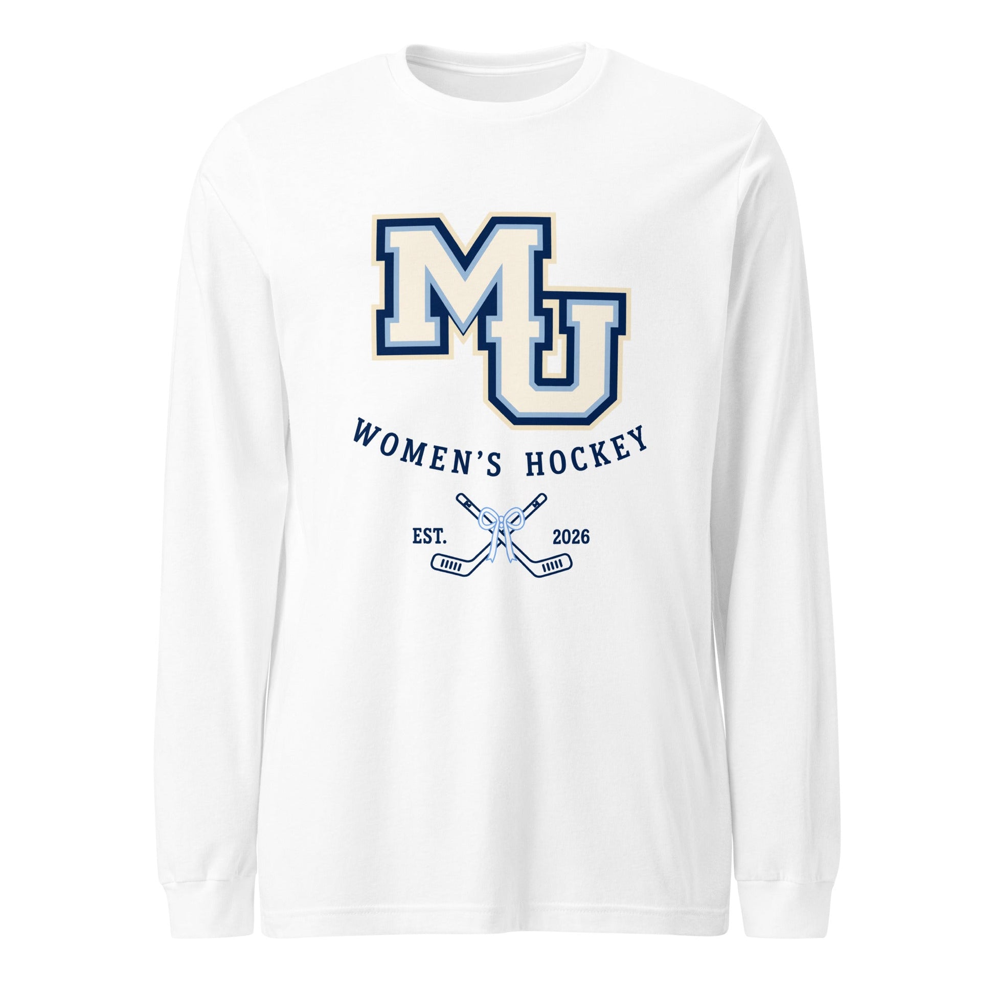 Performance | Long Sleeve Tee | Marquette University Women's Hockey | Crest Logo