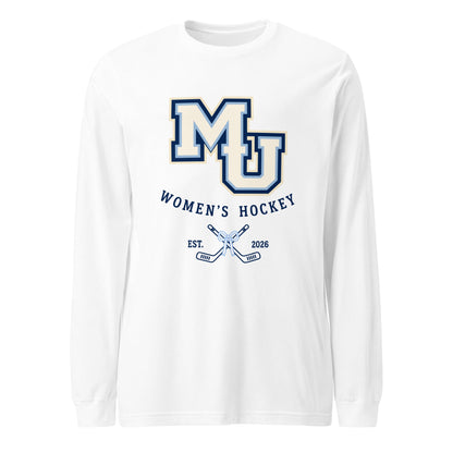 Performance | Long Sleeve Tee | Marquette University Women's Hockey | Crest Logo
