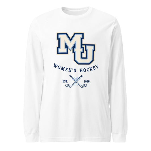 Performance | Long Sleeve Tee | Marquette University Women's Hockey | Crest Logo