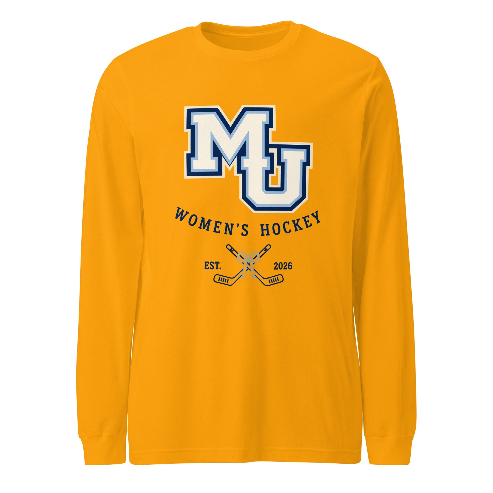 Performance | Long Sleeve Tee | Marquette University Women's Hockey | Crest Logo