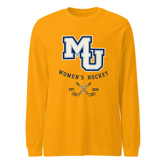Performance | Long Sleeve Tee | Marquette University Women's Hockey | Crest Logo