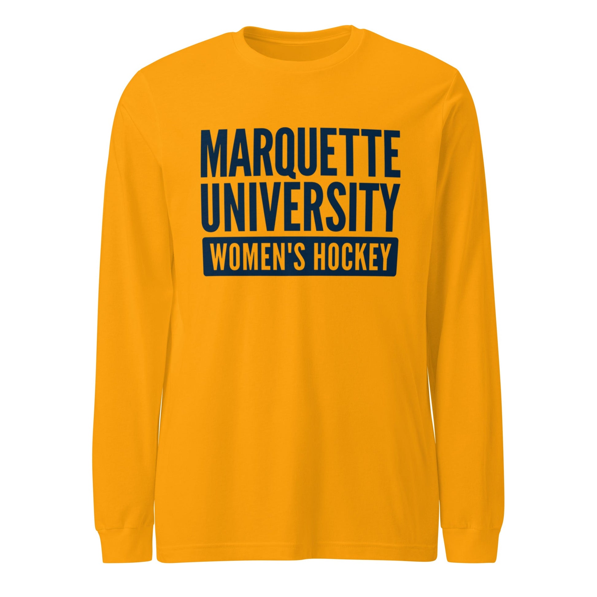 Performance | Long Sleeve Tee | Marquette University Women's Hockey | Modern Script Logo