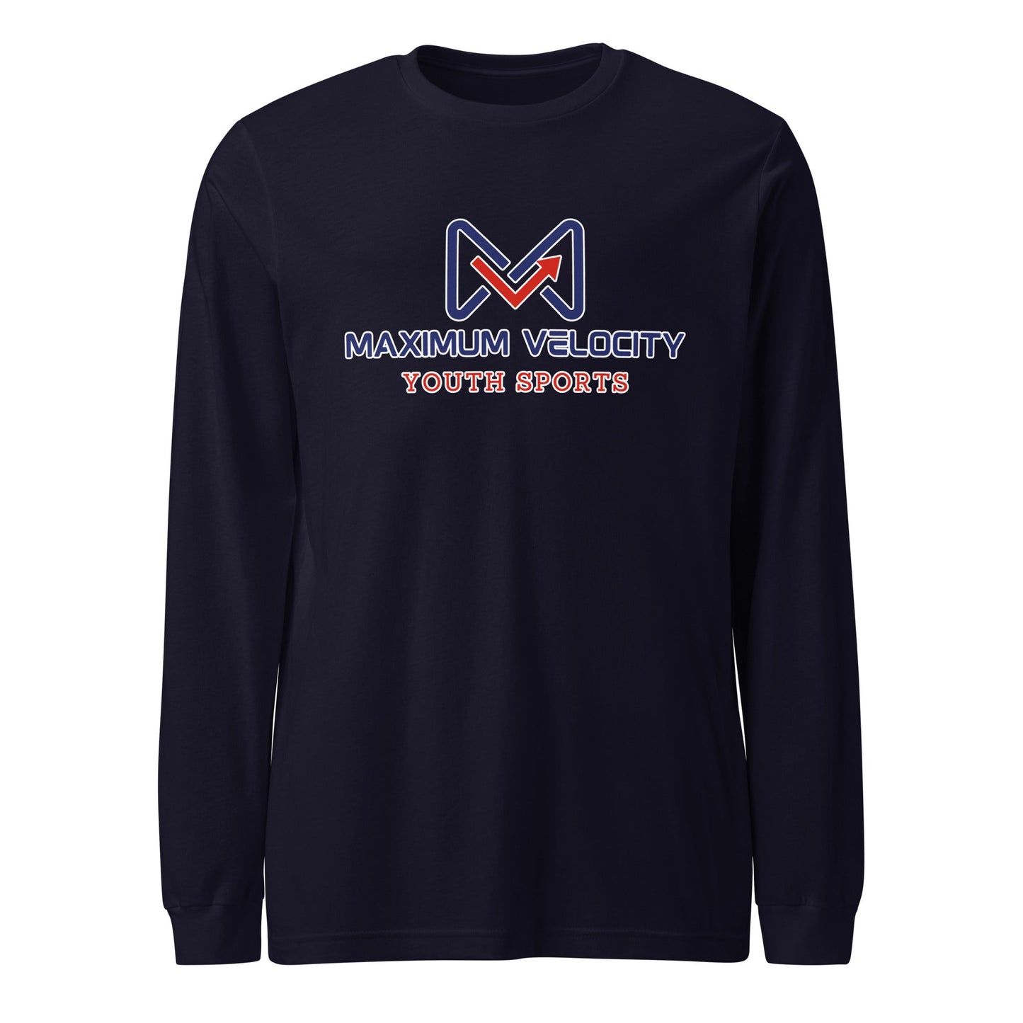 Performance | Long Sleeve Tee | Maximum Velocity Youth Sports | Emblem Logo
