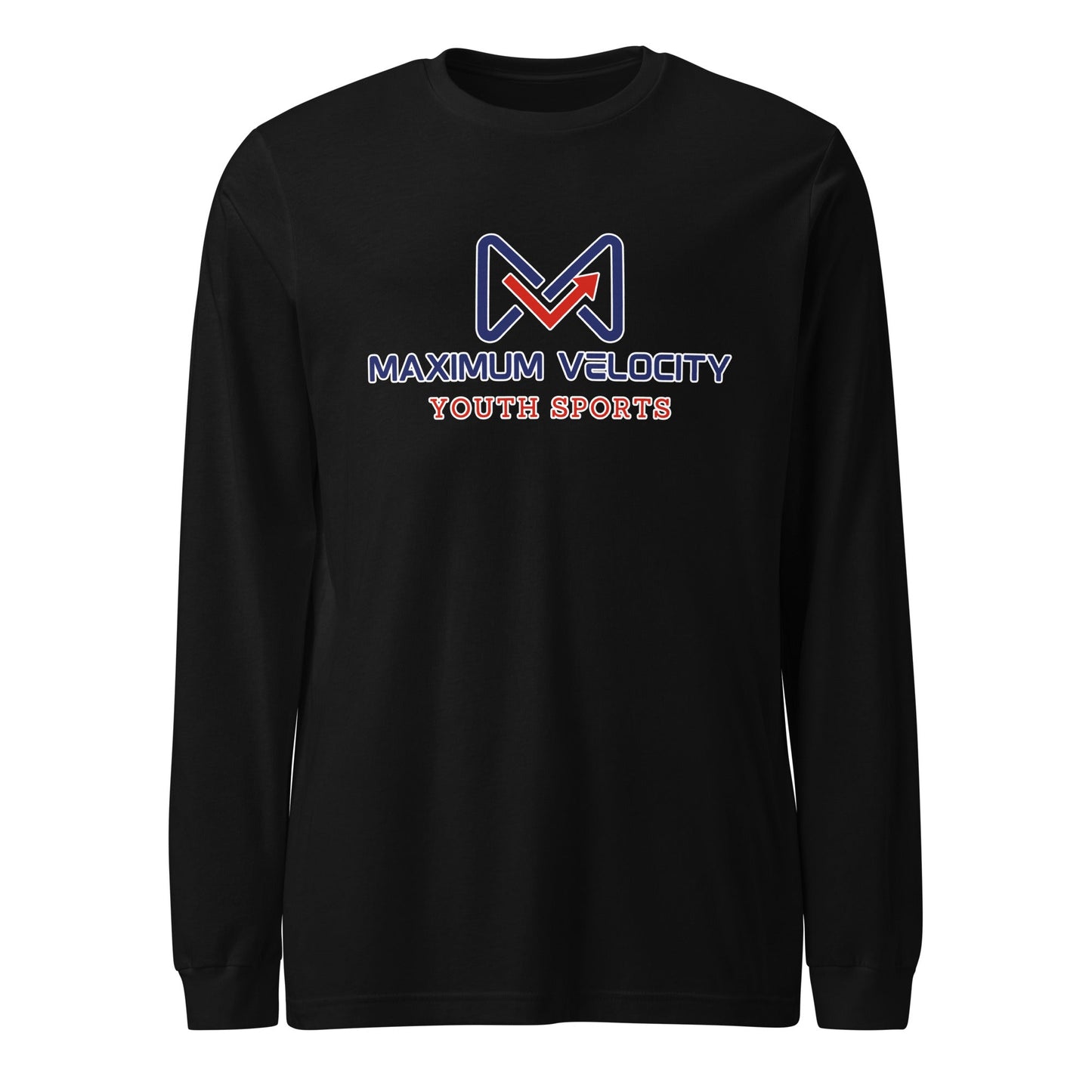 Performance | Long Sleeve Tee | Maximum Velocity Youth Sports | Emblem Logo