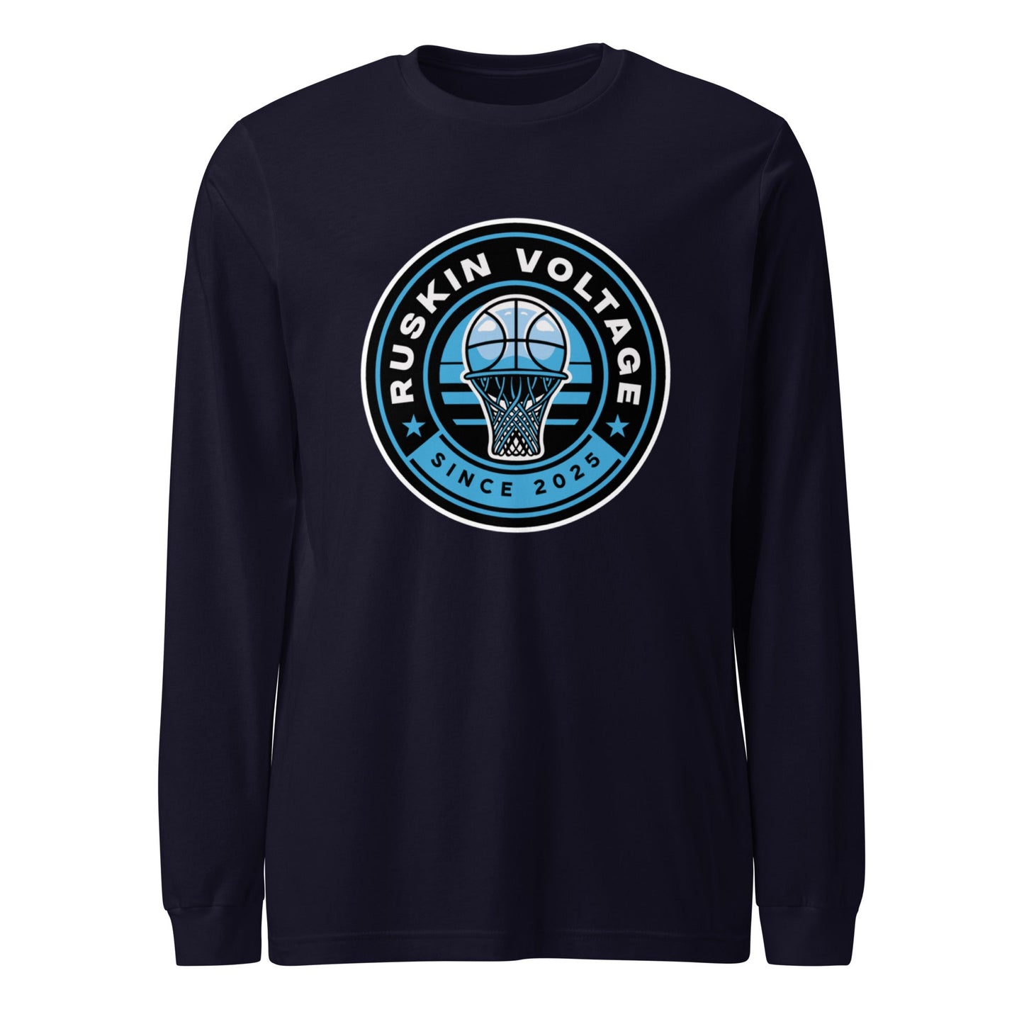 Performance | Long Sleeve Tee | Maximum Voltage Athletics District | Hoop Crest Logo
