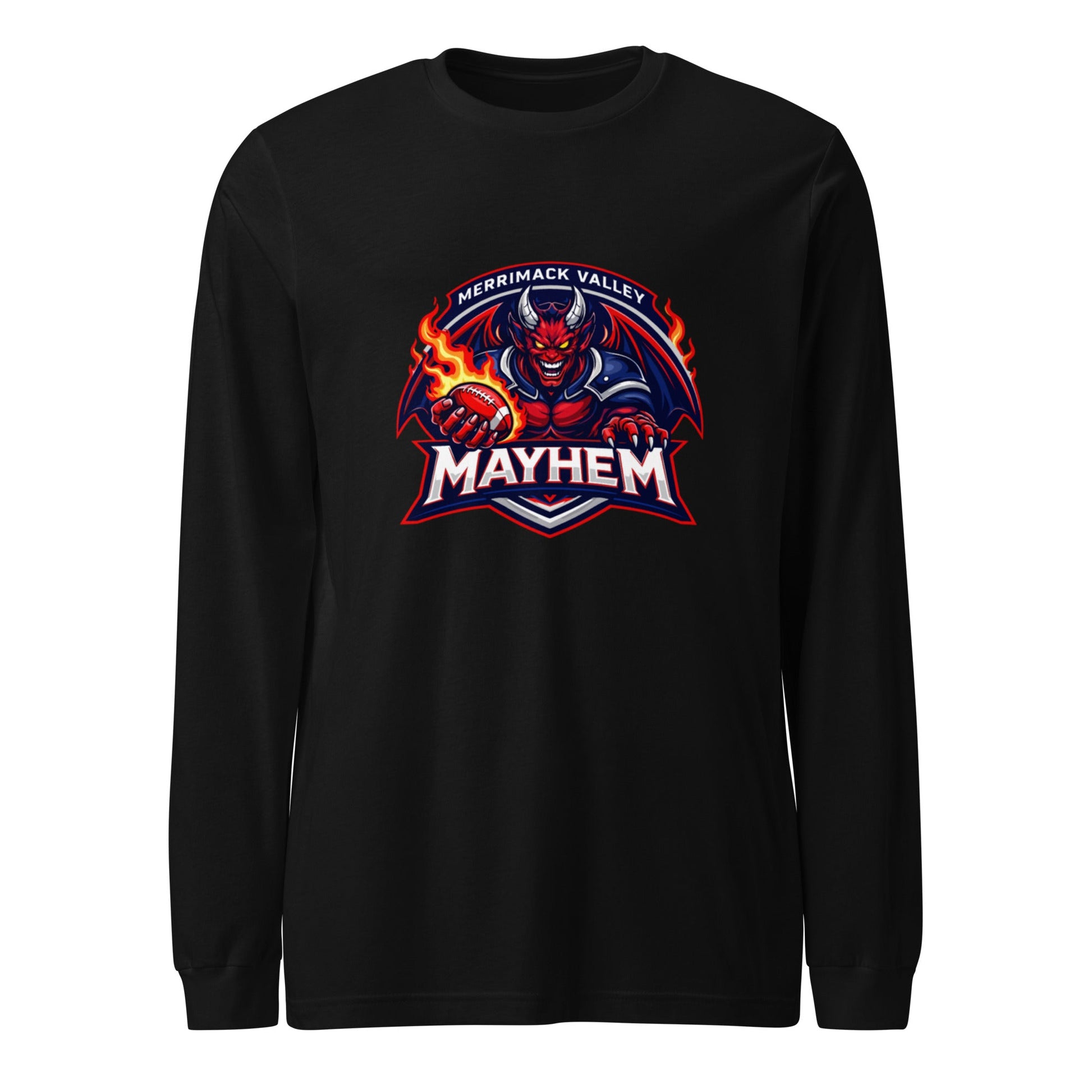 Performance | Long Sleeve Tee | Merrimack Valley Mayhem | Overlord Crest Logo