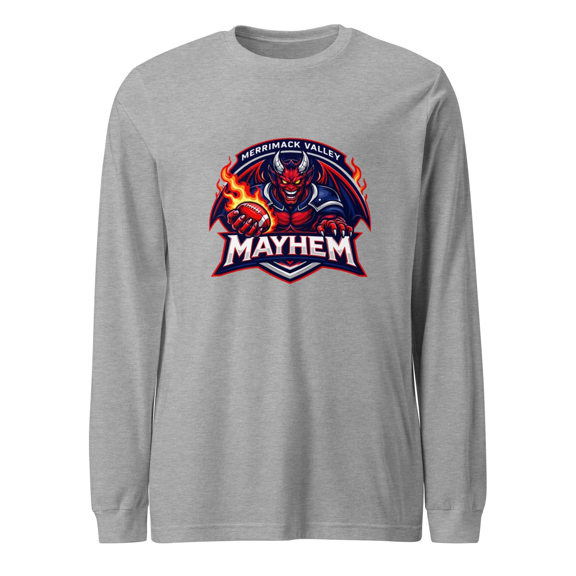 Performance | Long Sleeve Tee | Merrimack Valley Mayhem | Overlord Crest Logo