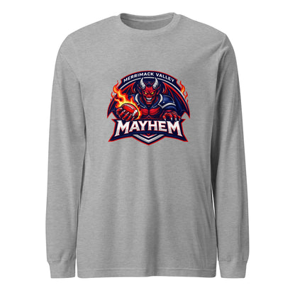 Performance | Long Sleeve Tee | Merrimack Valley Mayhem | Overlord Crest Logo
