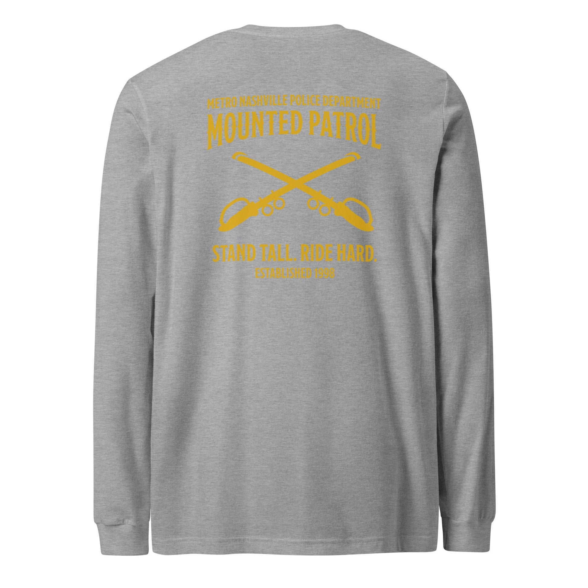 Performance | Long Sleeve Tee | Metro Nashville Police Department Horse Mounted Patrol | Stand Tall Logo