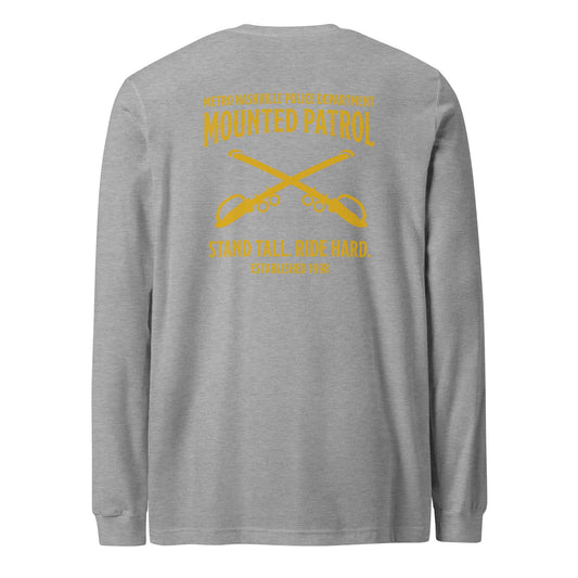 Performance | Long Sleeve Tee | Metro Nashville Police Department Horse Mounted Patrol | Stand Tall Logo