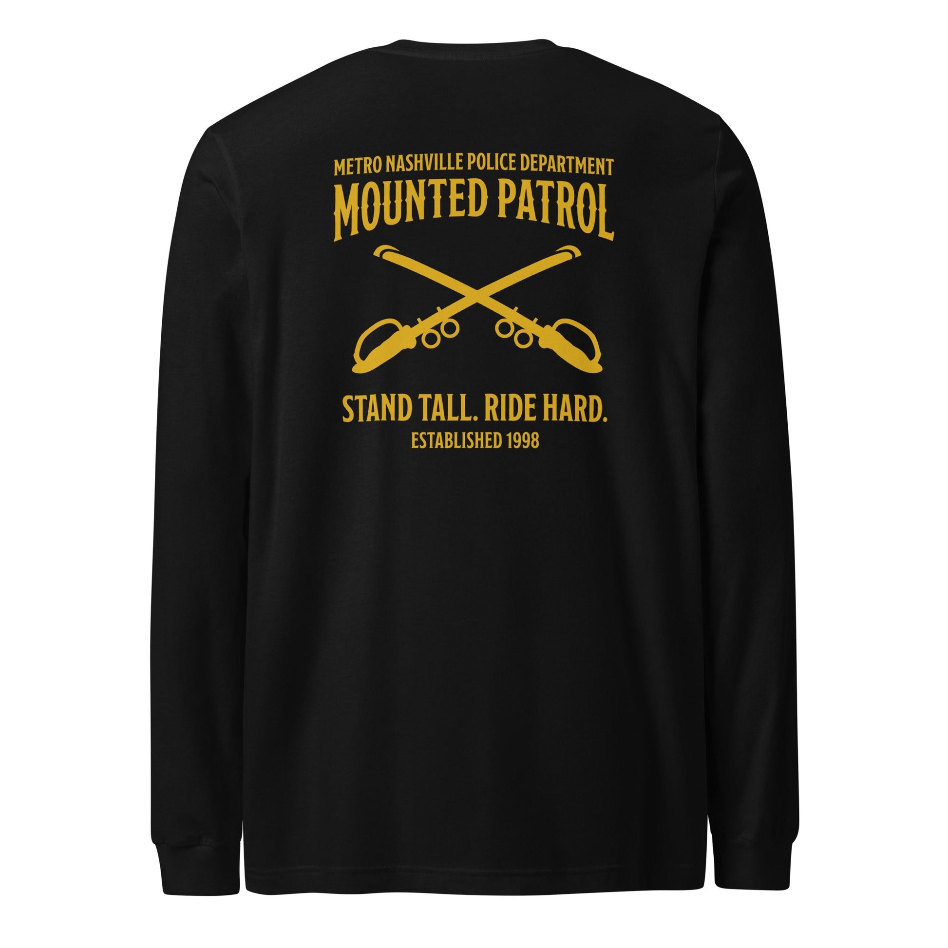 Performance | Long Sleeve Tee | Metro Nashville Police Department Horse Mounted Patrol | Stand Tall Logo