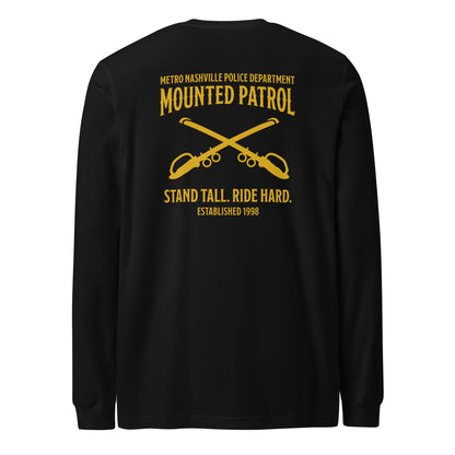 Performance | Long Sleeve Tee | Metro Nashville Police Department Horse Mounted Patrol | Stand Tall Logo