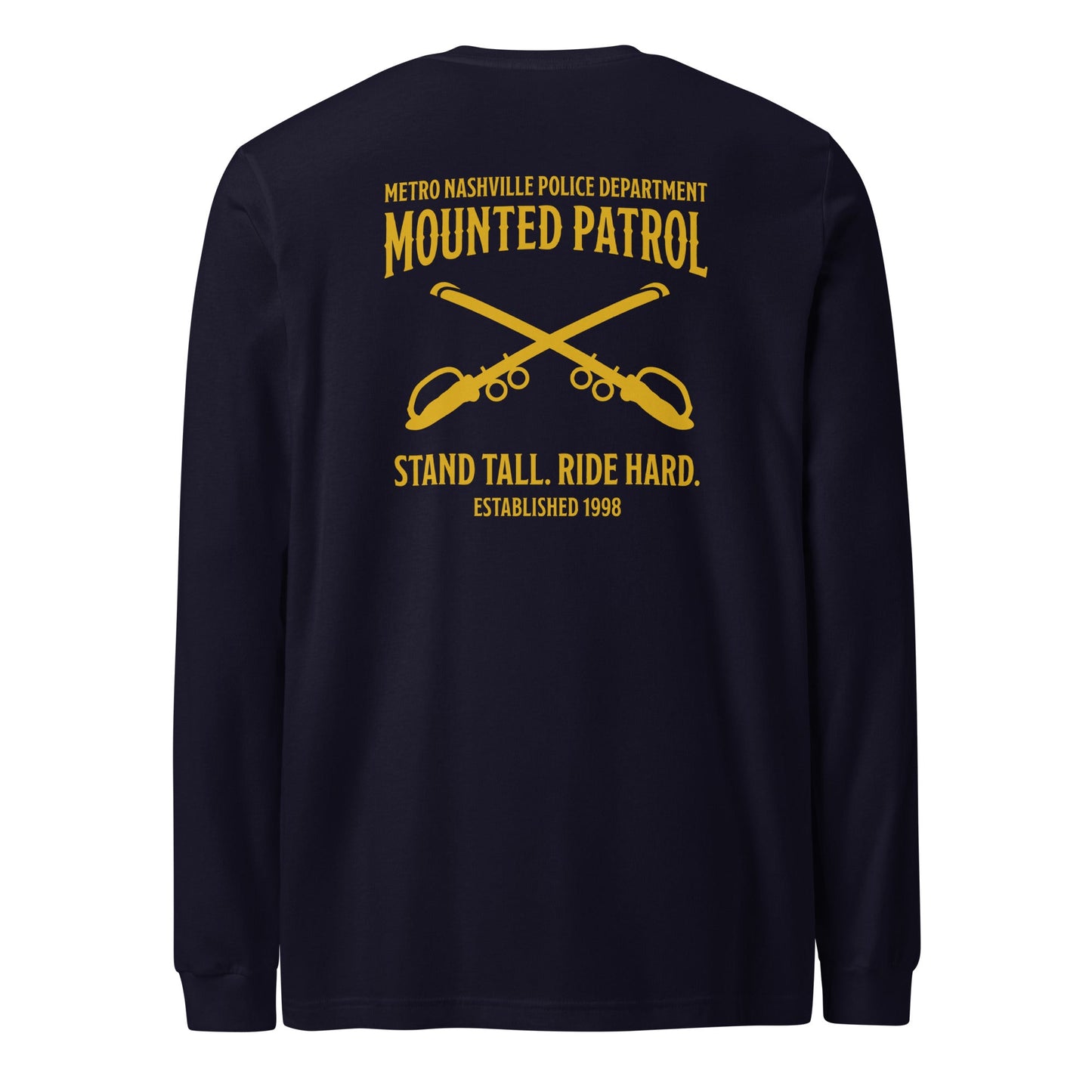 Performance | Long Sleeve Tee | Metro Nashville Police Department Horse Mounted Patrol | Stand Tall Logo