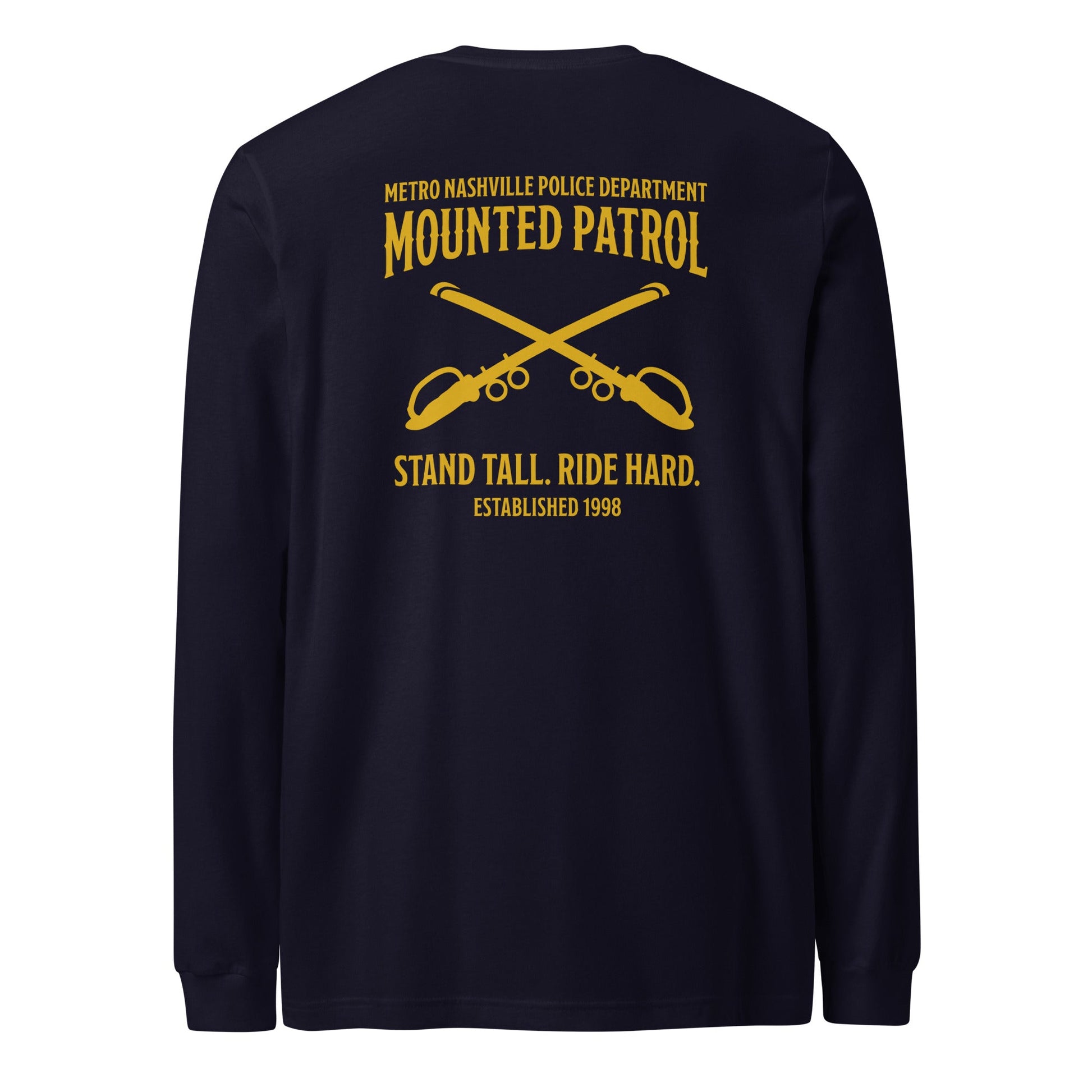 Performance | Long Sleeve Tee | Metro Nashville Police Department Horse Mounted Patrol | Stand Tall Logo