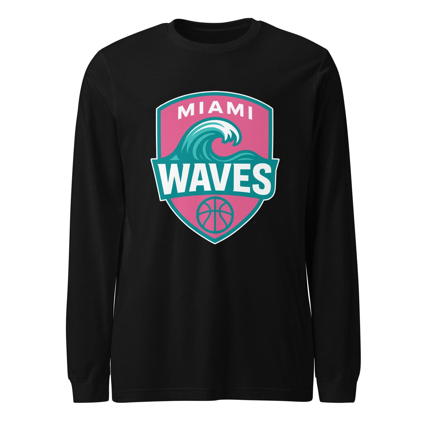 Performance | Long Sleeve Tee | Miami Waves | Shield Logo