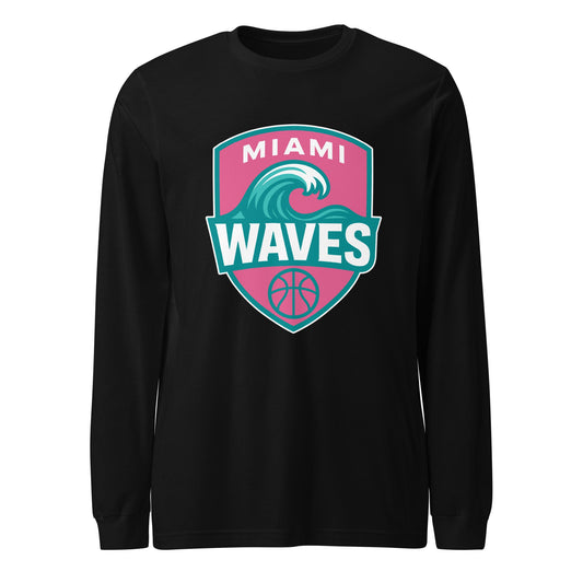 Performance | Long Sleeve Tee | Miami Waves | Shield Logo