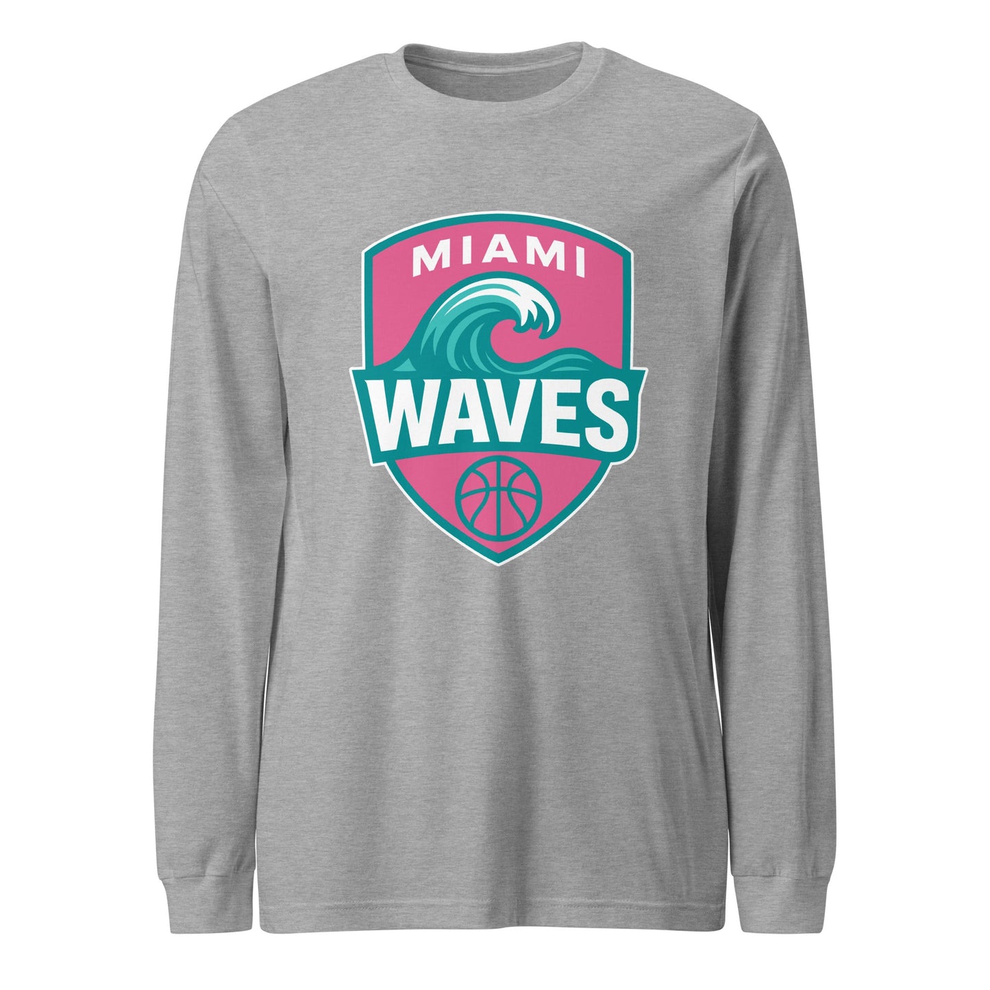 Performance | Long Sleeve Tee | Miami Waves | Shield Logo