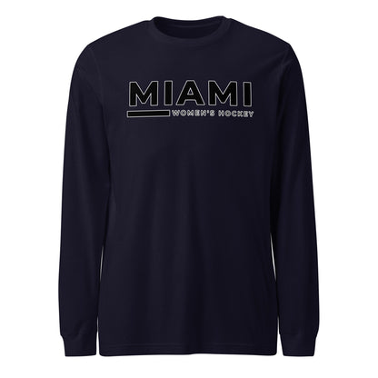 Performance | Long Sleeve Tee | Miami Women's Hockey | Lettermark Logo