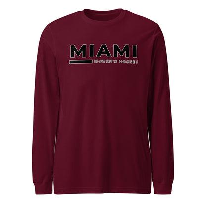 Performance | Long Sleeve Tee | Miami Women's Hockey | Lettermark Logo