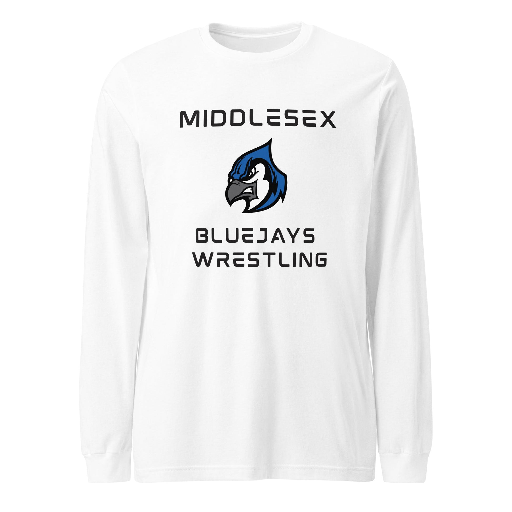 Performance | Long Sleeve Tee | Middlesex Bluejays Wrestling | Bluejays Logo