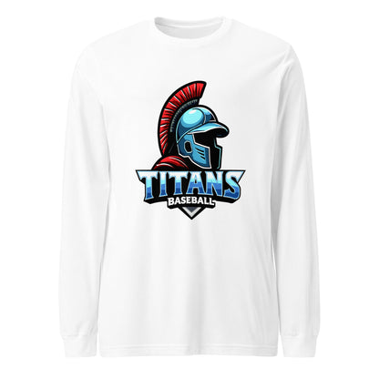 Performance | Long Sleeve Tee | Mighty Titans Baseball | Crest Logo