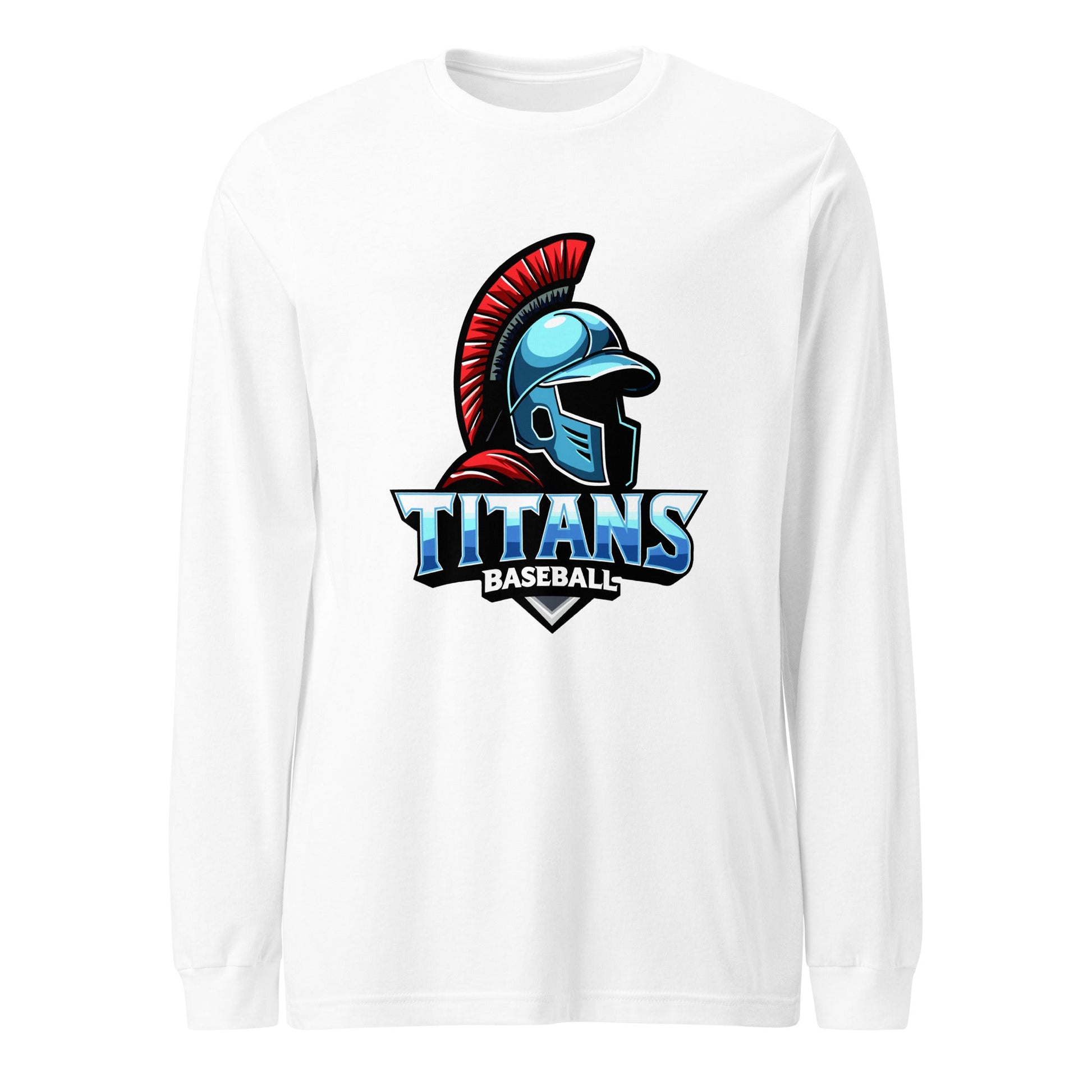 Performance | Long Sleeve Tee | Mighty Titans Baseball | Crest Logo