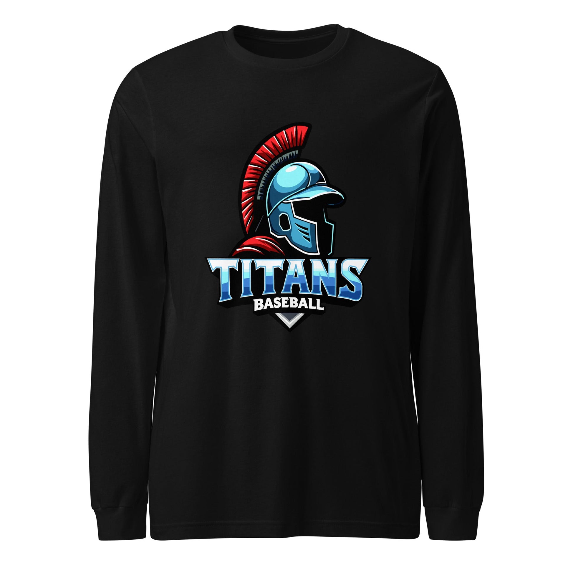 Performance | Long Sleeve Tee | Mighty Titans Baseball | Crest Logo