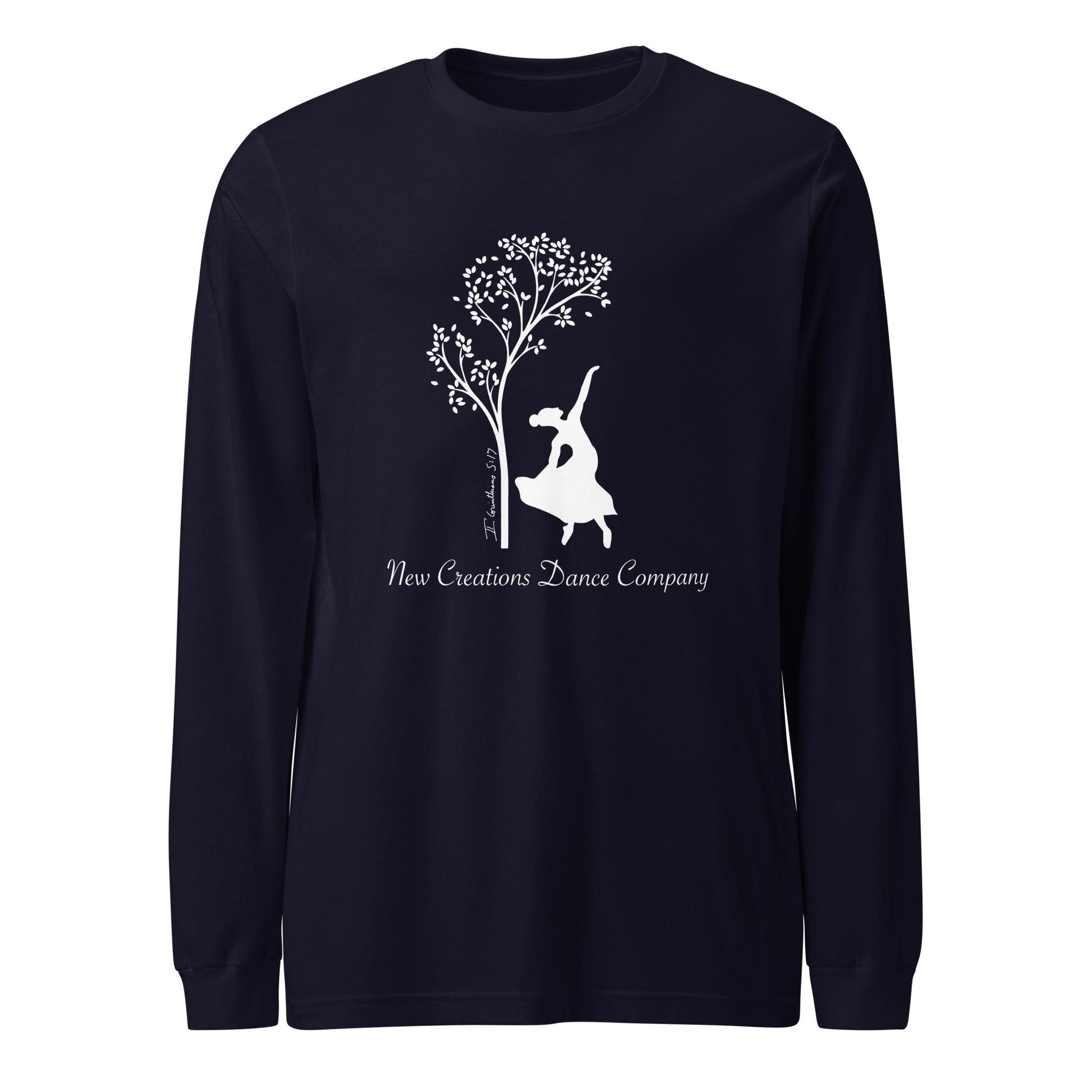 Performance | Long Sleeve Tee | New Creations Dance Company | Alt Logo