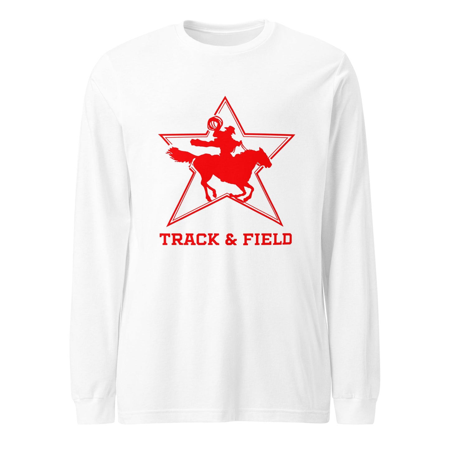 Performance | Long Sleeve Tee | North Lake Track and Field | Cowboy T&F Logo