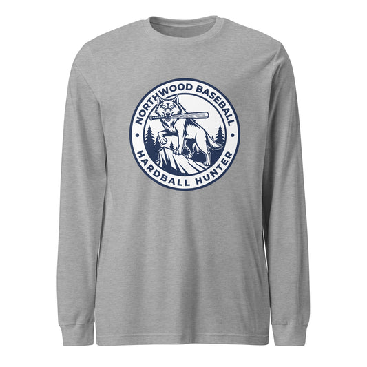Performance | Long Sleeve Tee | Northwood High School Baseball | Badge Logo