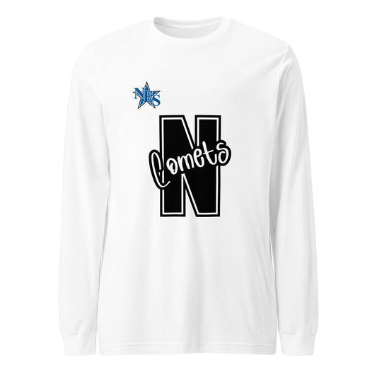 Performance | Long Sleeve Tee | Norton Elementary School | N Comets Logo